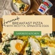 Egg And Spinach Breakfast Pizza Recipe