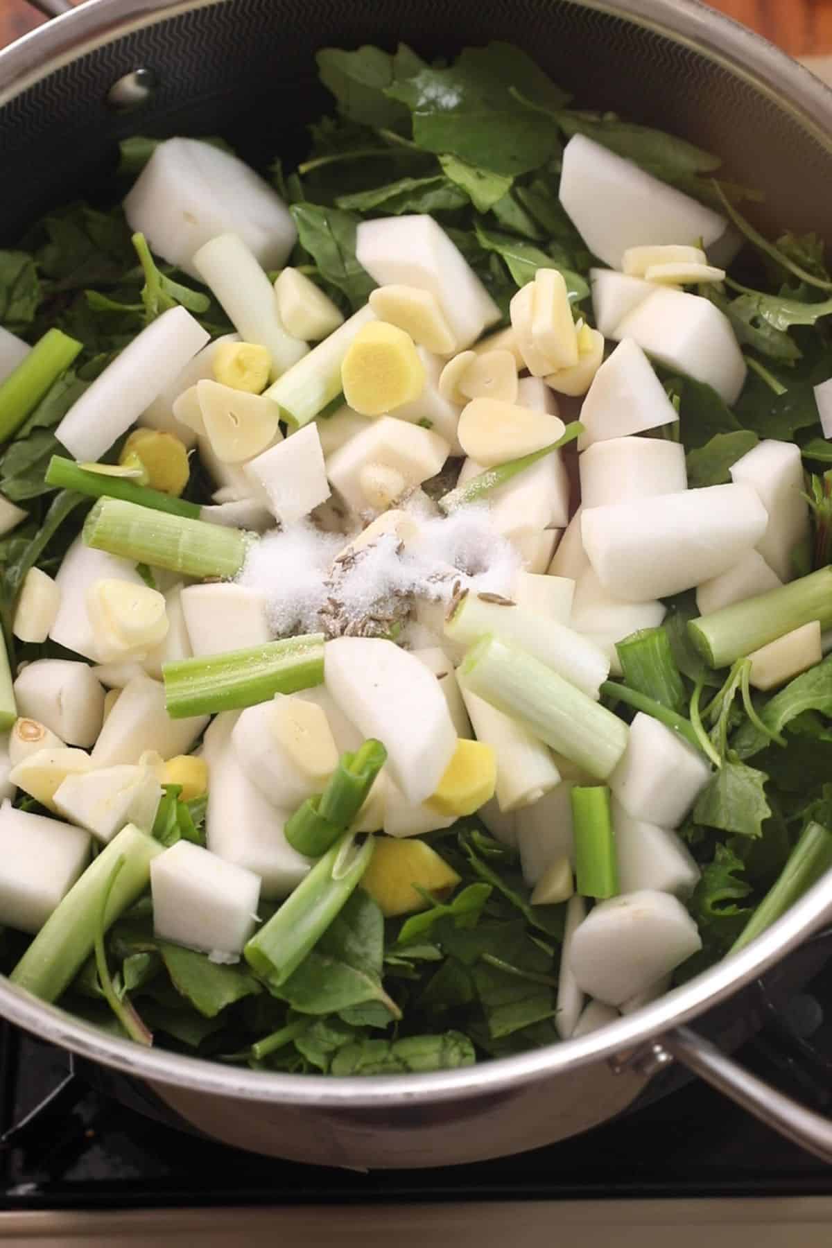 Baingan Sarson Ka Saag Recipe