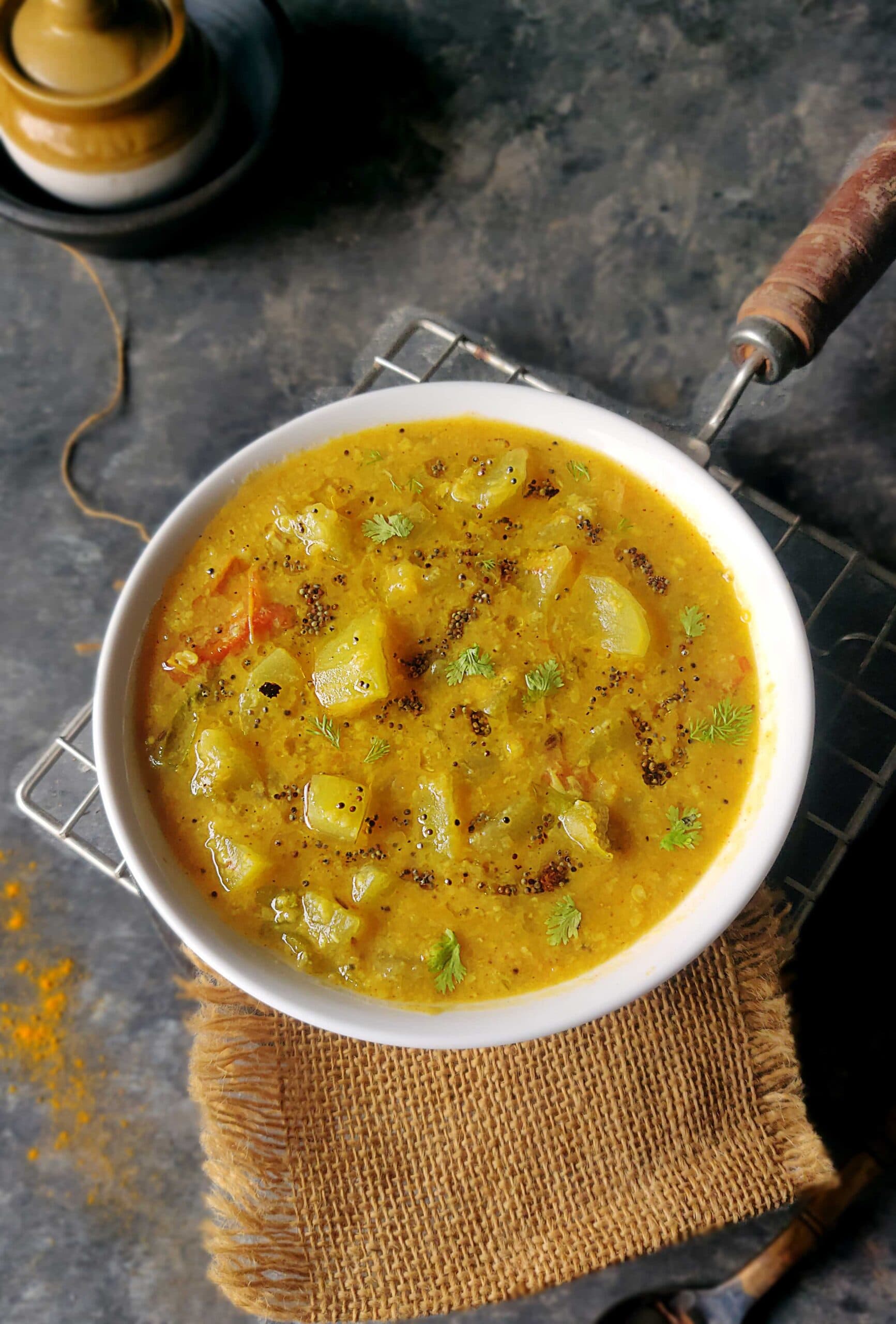 Lauki Wadi Tarkari Recipe - Bengali Style Moong Dal Dumplings & Bottle Gourd Sabzi