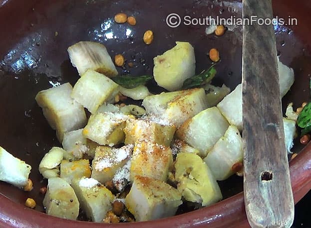 Raw Banana Stir Fry (Recipe In Hindi)