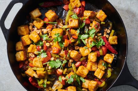 Saag Tofu Recipe (Tofu Simmered in Spiced Mustard & Spinach Leaves)