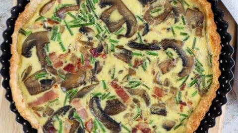 Mushroom Quiche Recipe