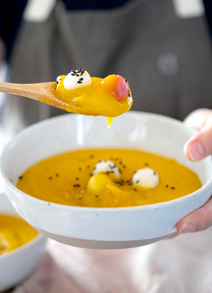 Chinese Savoury Rice Porridge Recipe With Pumpkin