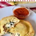 Corn and Spinach Whole Wheat Calzone Recipe