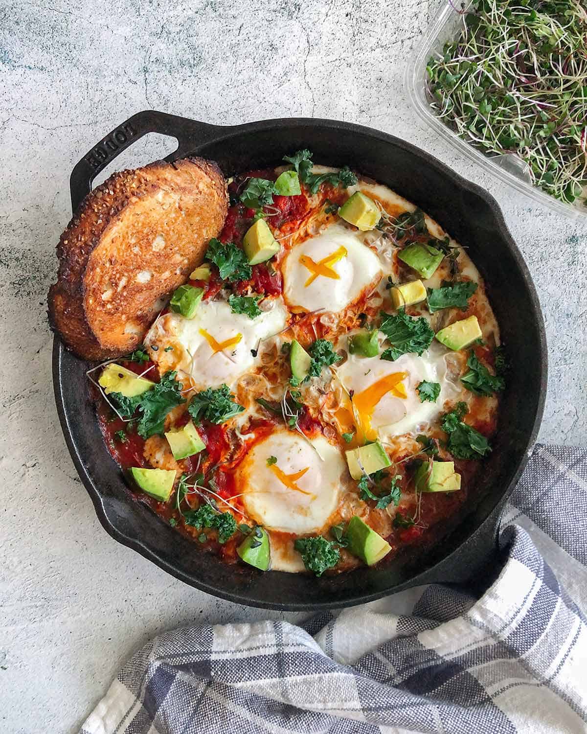 Shakshuka With Oats Recipe-A High Protein Breakfast