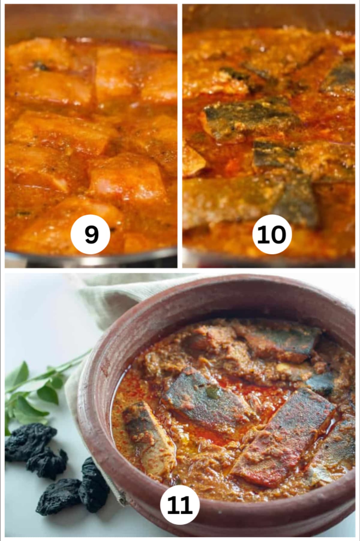 Meen Vevichathu Recipe - Kottayam Style Fish Curry