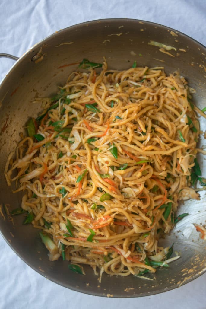 Spicy Schezwan Vegetable Noodles Recipe