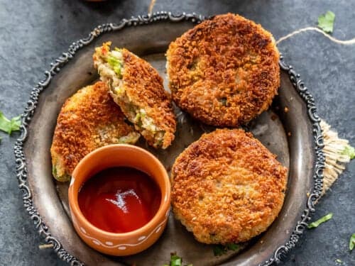 Beetroot Chicken Cutlets Recipe
