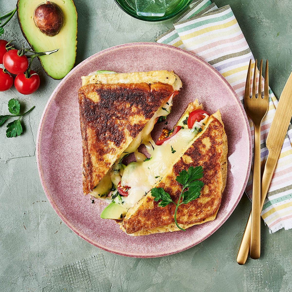 Vegetable Sandwich Recipe With Mashed Avocado And Cottage Cheese