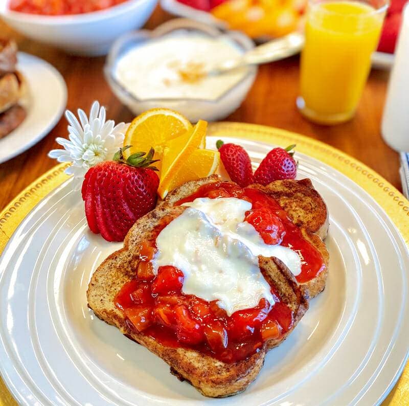 French Toast Recipe Flavored with Orange