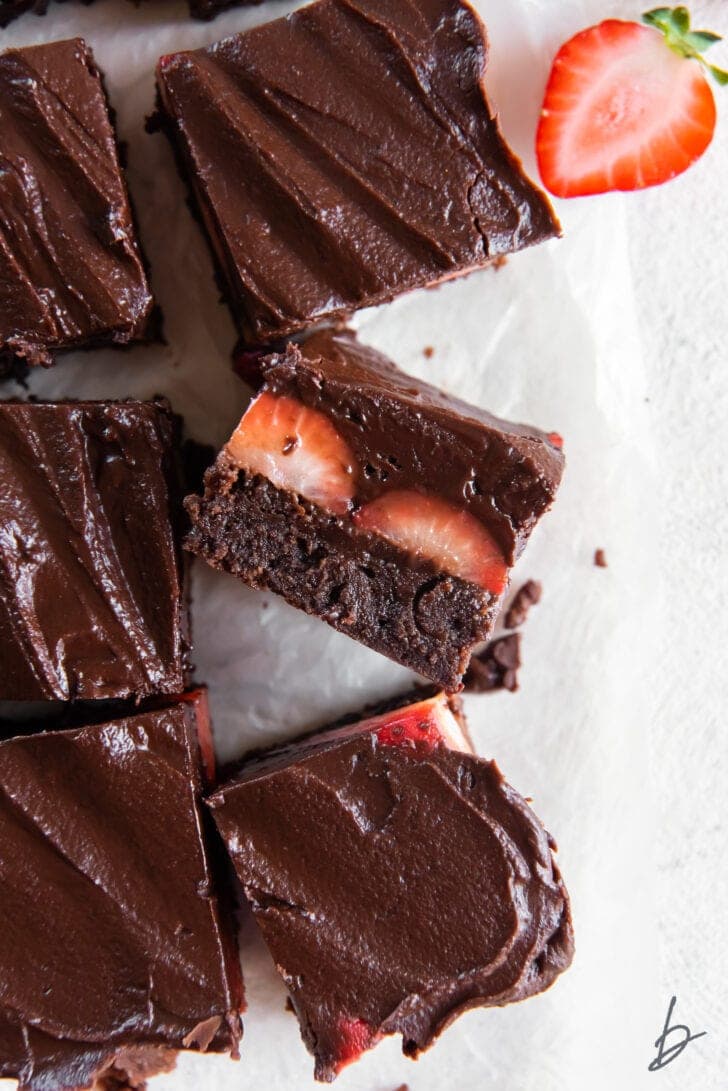 Strawberry Brownie Bars Recipe