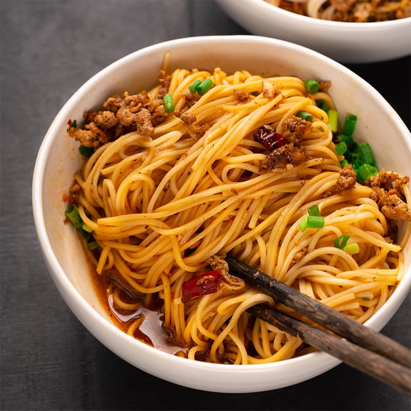 Sichuan Dan-Dan Noodles Recipe (Sesame Noodles With Crispy Tofu Recipe)
