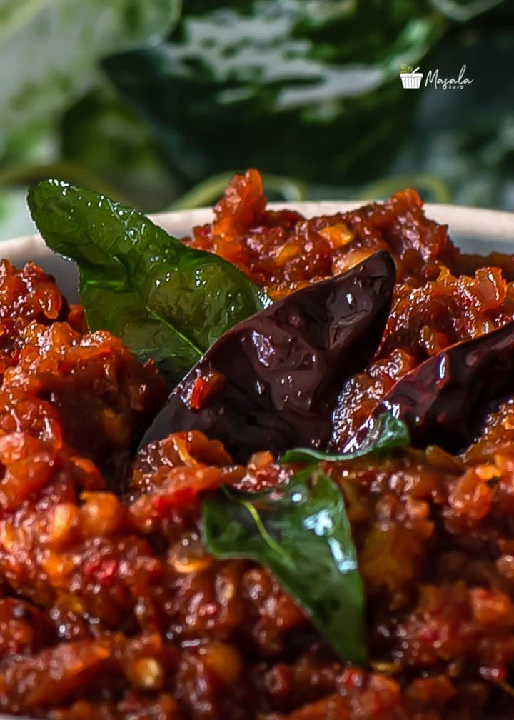 Fruit Chili Chutney - Andhra Red Chili Chutney Recipe