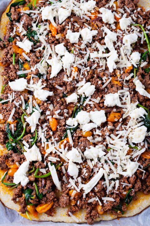 Polenta Pizza With Vegetables Recipe