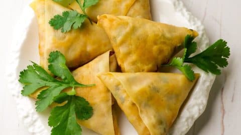 Corn & Paneer Baked Samosa Recipe