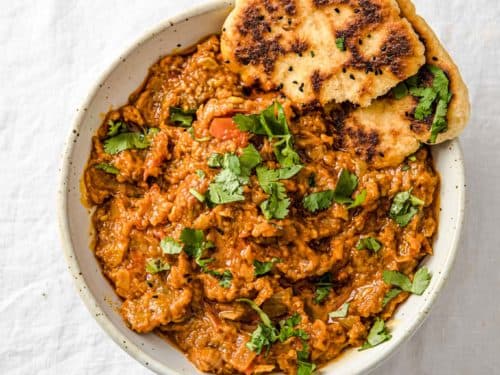 Brinjal Methi Bharta Recipe with Pomegranate - Baingan Methi Ka Bharta Recipe