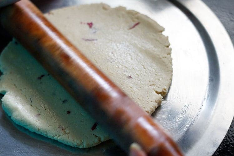 Stuffed Half Moon Shaped Kaju Burfi Recipe