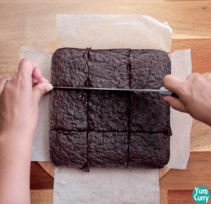 Eggless Fudgy Chocolate Chunk Brownie Recipe