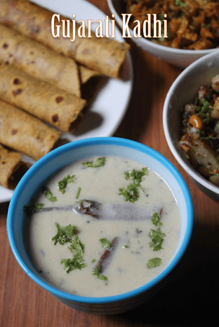 Gujarati Kadhi With Milk And Mint Recipe