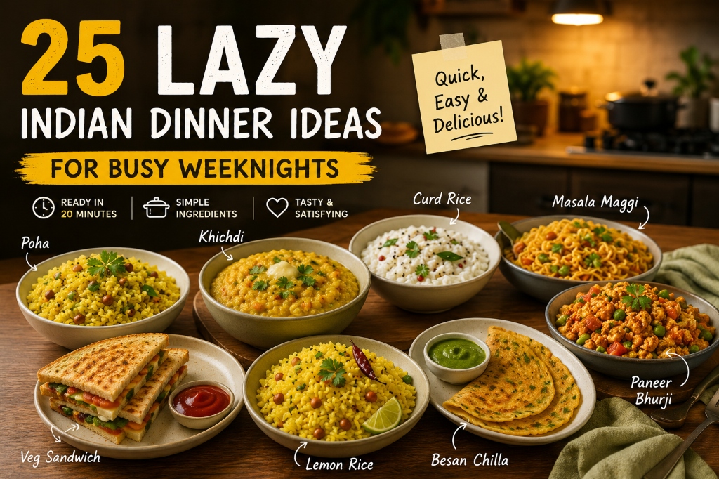 25 Lazy Indian Dinner Ideas for Busy Weeknights